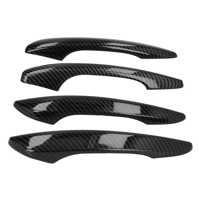 Autodeurklink Cover Koolstofvezel Stijl Vervanging voor Mazda 3 Hatchback BP 2019?2020 black