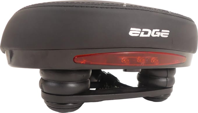 Fietszadel Edge Veneto incl. oppakbeugel en achterlicht - zwart