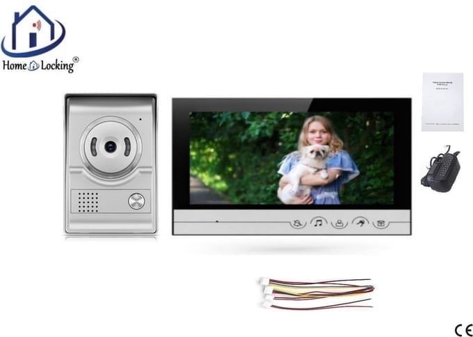 Home-Locking complete deur intercom/videofoon met 1 binnen 9" paneel.DT-2221-1-1