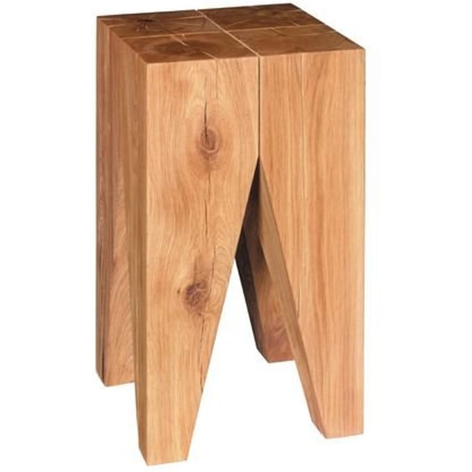 E15 - Bijzettafel kies - eiken - bruin