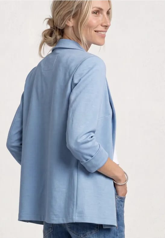 Blazer in een lang en open model