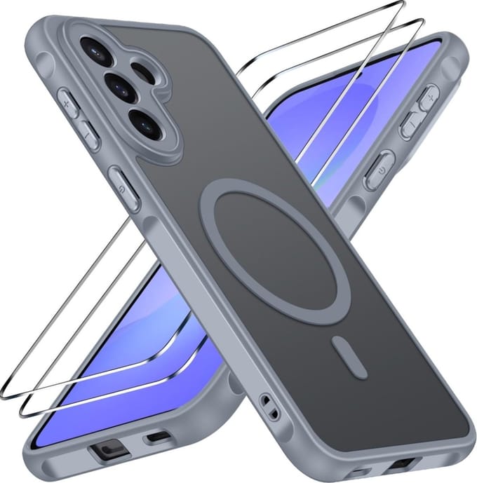 Cityhoesje - Backcover - MagSafe - Geschikt voor Samsung A27 - Grijs