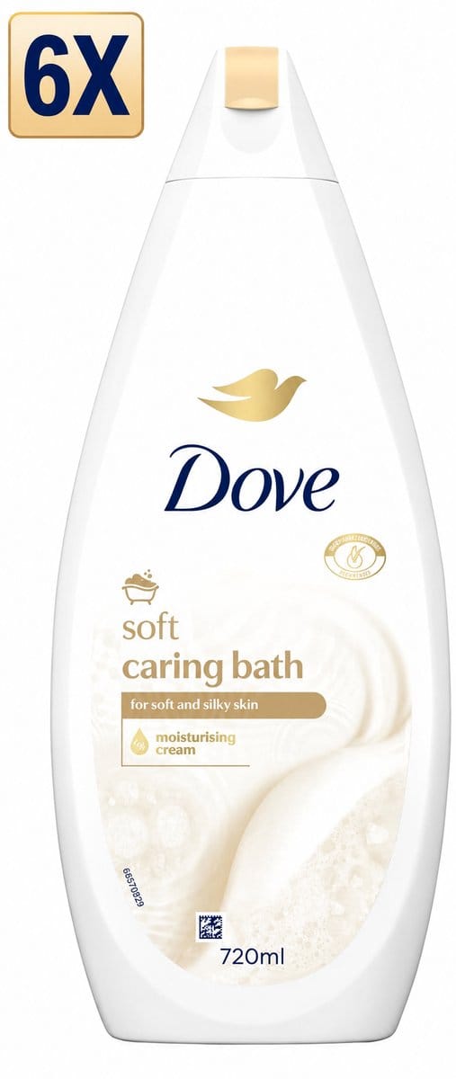 6x Dove - Douchegel - Soft Caring Bath - 720ml