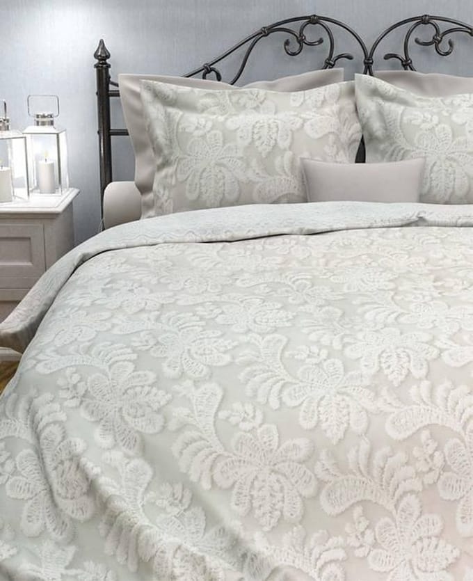 Heckett & Lane dekbedovertrek Alix Fragrant Natural 200x200/220