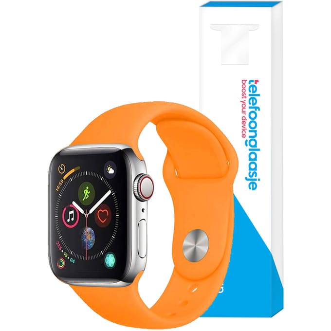 Siliconen bandje Apple Watch 1/2/3/4/5/6/SE ? 42/44mm - Oranje