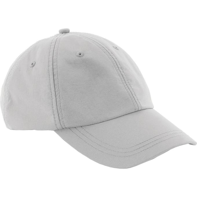 Beechfield Unisex Outdoor Waterdichte 6 Panel Baseball Cap (Pakket van 2) (Lichtgrijs)