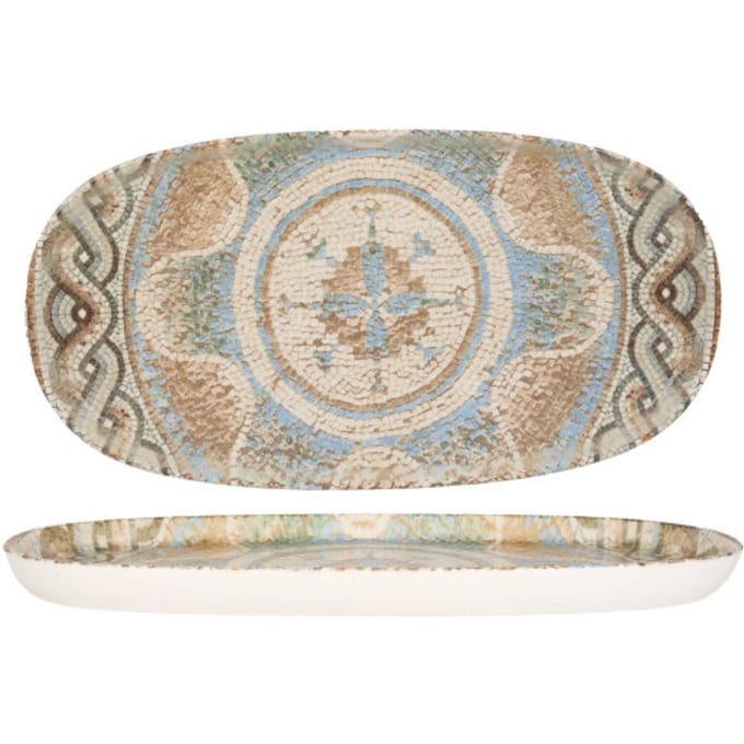 Rinart Serveerschaal - Celest - Porselein - 35x18 cm - set van 2