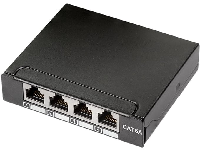 LOGILINK CAT.6A Mini verdeler NP0088 4-poorts