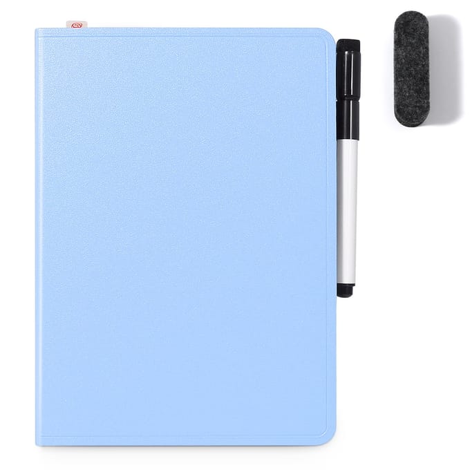 AGM Uitwisbaar notitieboek - Whiteboard notitieblok - A5 - Blauw