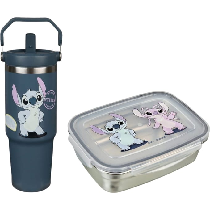 Lilo & Stitch lunchset; lunchbox en drinkfles