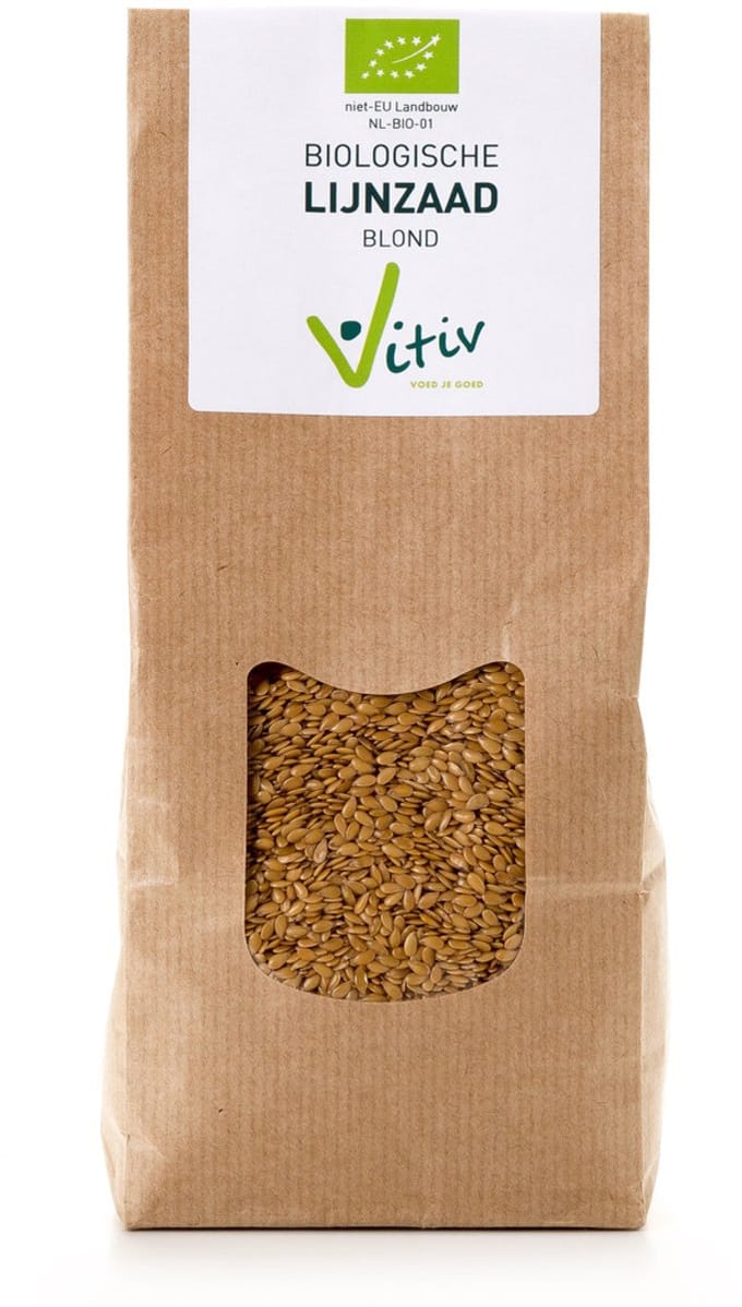 Vitiv Lijnzaad blond bio 500 Gram