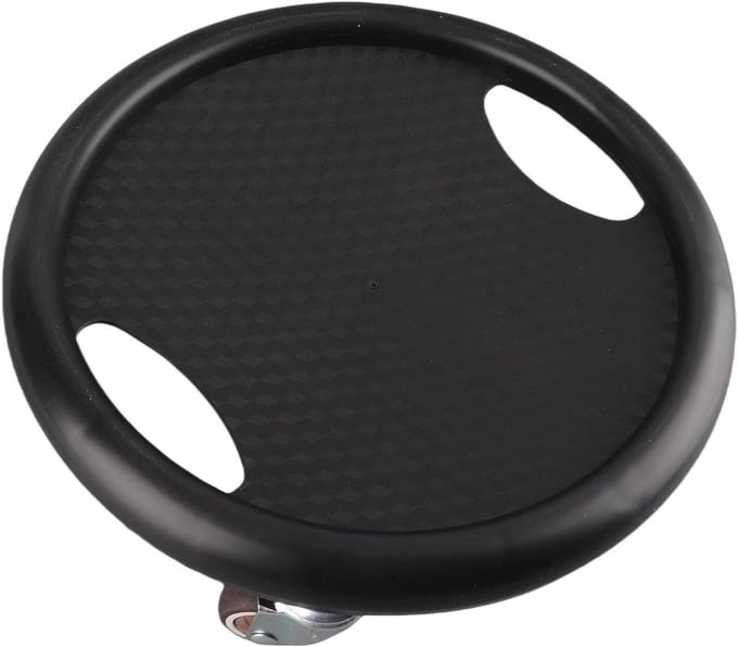 Core Slider - Buiktrainer Schuif - Kracht Trainen - 4 Universele Rollen - 29 x 29 x 5 cm - Zwart