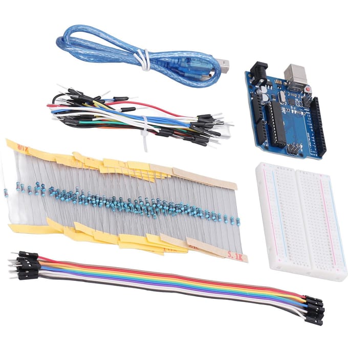 Basis Starter Kit PCB Metaal Beginners Elektronische Componenten met Gratis PDF Tutorial Compatibel voor R3