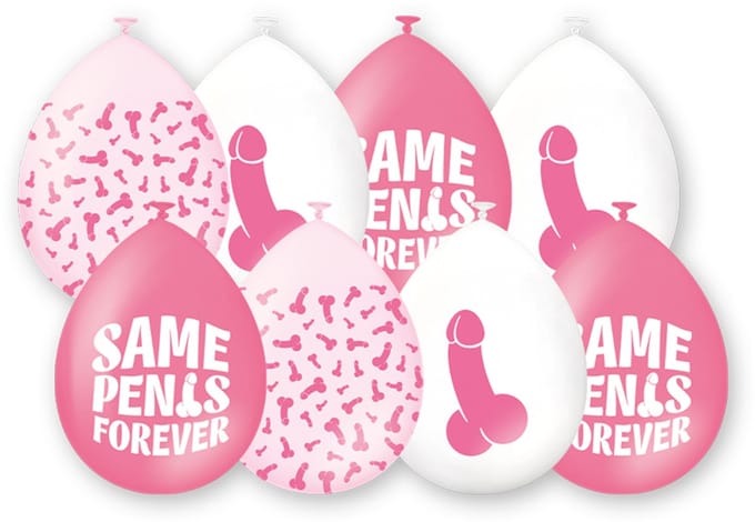 LUQ – Same Penis Forever Latex Ballonnen – 8 Stuks – Luxe Decor – Feest Versiering – Helium Ready – Bachelorette Party