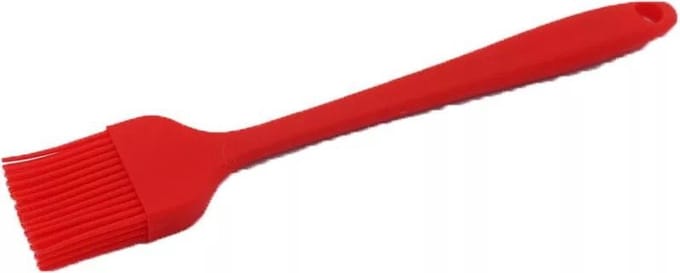 Tigrie Siliconen Bakkwast[Anti Aanbak] met Ergonomisch Handvat. [Rood]