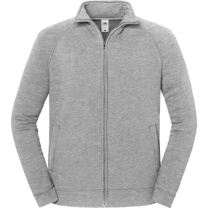 Fruit of the Loom Heren Iconische Premium Sweat Jacket (Athletic Heather)