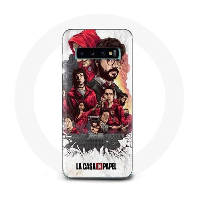 Coque pour Samsung Galaxy s10 plus La Casa De Papel affiche art