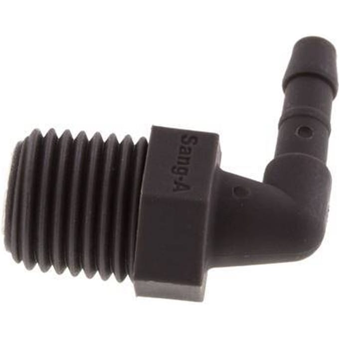 4 mm & R1/4'' PA 6 L-Slangpilaar Met Buitendraad [10 Stuks]