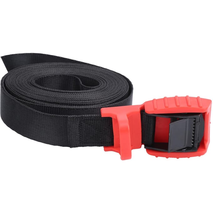 Dakdrager voor Surfplank Kajak Kano Stevige Vastzetriem met Ratelgesp 4,5m 14,8ft black