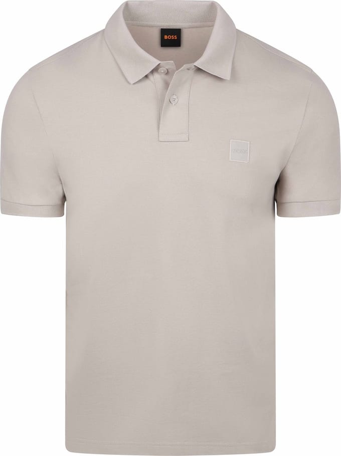 Men's Boss Passenger Short Sleeve Polo Shirt in Open Grey