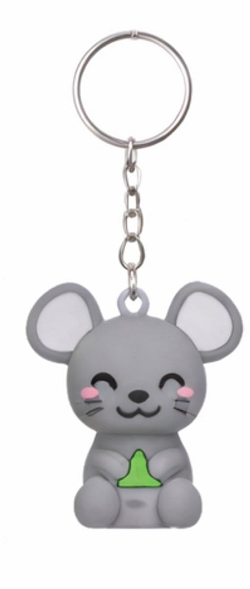 Kawaii Kuties 3D Keychain – Muis Chizu – Cute Mouse Charm Sleutelhanger 6 cm – Schattig Cadeau