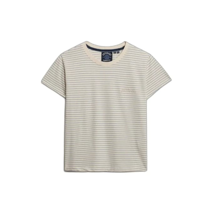 Superdry - Essential Logo Gestreept T-shirt Slanke Pasvorm - Dames - T-shirts
