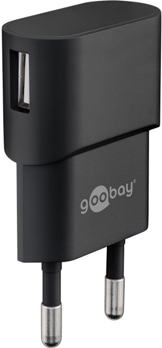 Micro-USB voeding compleet - Micro-USB oplader - USB 2.0 micro stekker - 1m - 1000mA - 5 Watt - 5V - Zwart