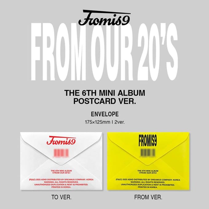 [PRÉCOMMANDE] fromis_9 – Le 6ème Mini Album 'From Our 20’s' [Version Carte Postale] 2 in Set