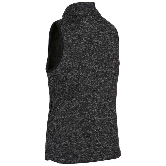 Trespass - Dames Mildred Fleece Bodywarmer (Zwart)