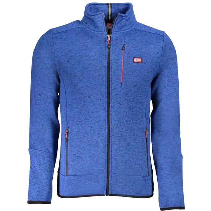 Noorwegen 1963 Blauwe Polyester Heren Sweatshirt