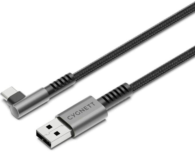 Cygnett USB-A naar USB-C Kabel 1 Meter - Zwart