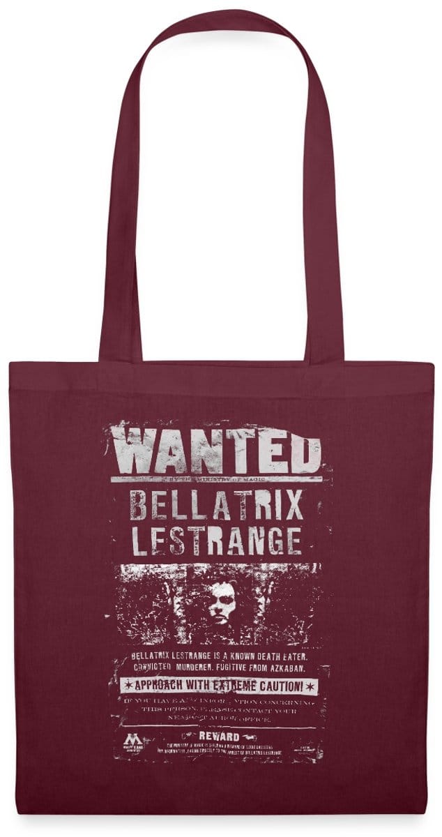 Harry Potter Bellatrix Lestrange Wanted Poster Tas Van Stof Schoudertas