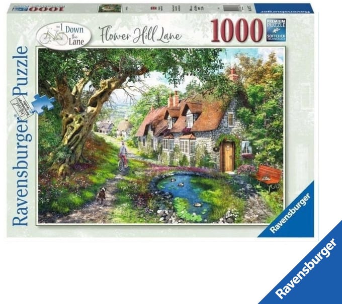 Ravensburger Puzzel 1000 Stukken: Weg Tussen Bloeiende Heuvels