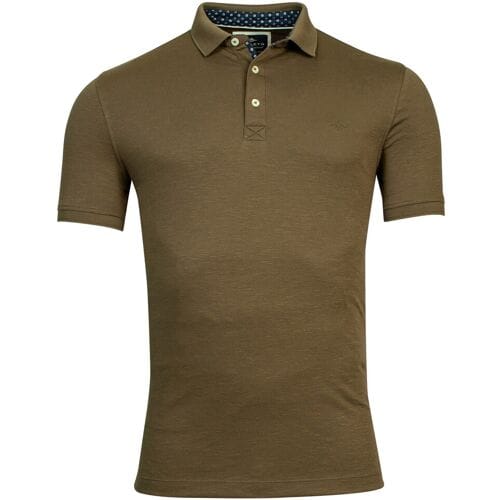 Baileys Polo 2-Tone Slub Interlock Olive / male