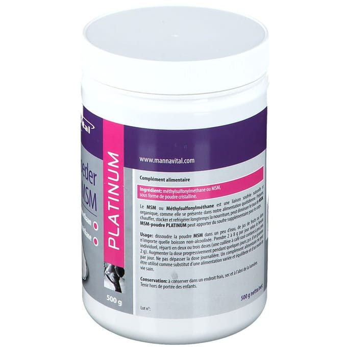 MSM Mannavital Platinum 500 Poeder