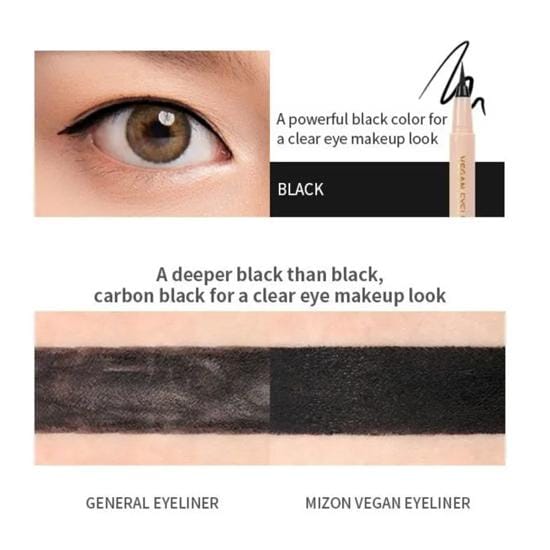 MIZON veganistische eyeliner black white