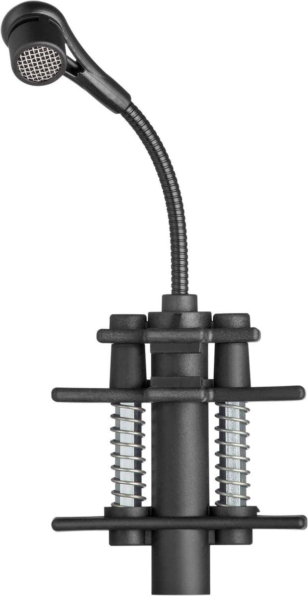 Condensator Drummicrofoon - Clipmicrofoon Percussie - Muziek Opnemen - Geïntegreerde Voorversterker - 72 cm Zwanenhals - Zwart