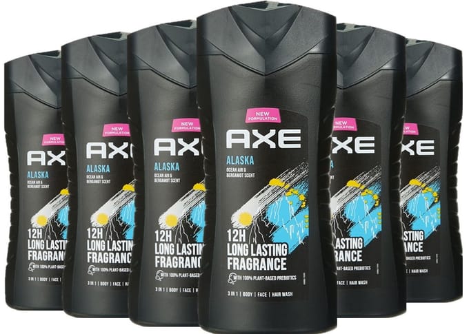 Axe Douchegel Alaska 3in1 250ml - Voordeelverpakking 6 stuks