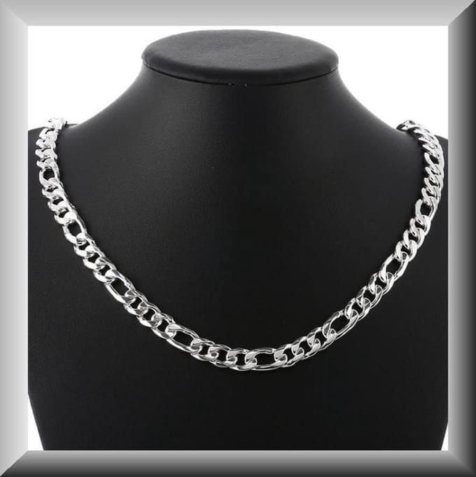 Klassiek Figaro collier van zilver