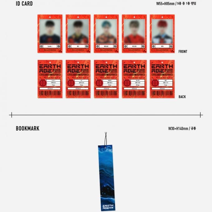 MCND [EARTH AGE] 1e Mini-album Random Ver,No poster blue