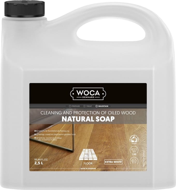WOCA Natuurzeep EXTRA WIT - 2,5 liter