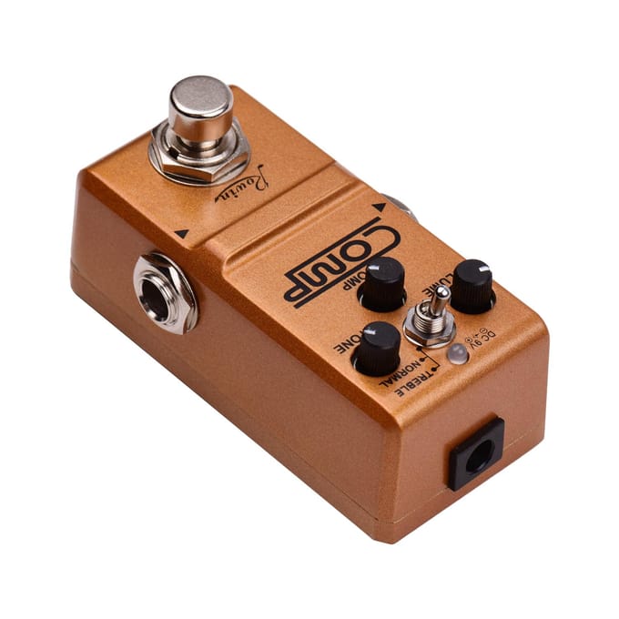Rowin – pédale d'effet pour guitare, compresseur, True Bypass orange