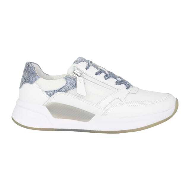 Gabor rollingsoft sensitive 66.958.51 - dames rollende wandelsneaker - Wit - maat 37.5 (EU) 4.5 (UK)