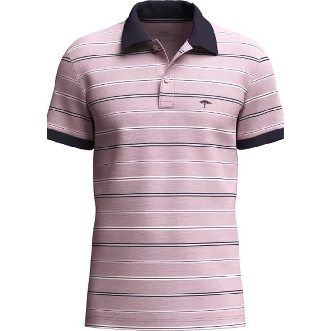Fynch Hatton - Polo Korte mouw - Mannen - L - Rose - Katoen - 1603-1906