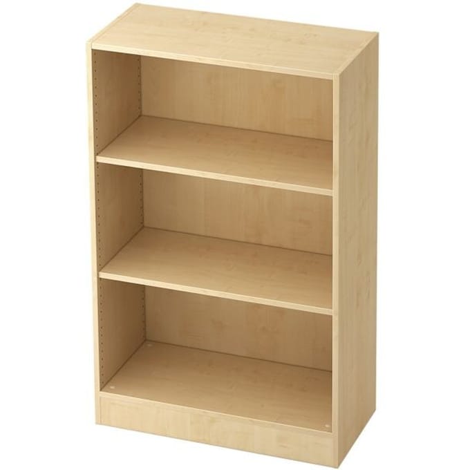 TARVIS boekenkast, B 800 x T 400 x H 1270 mm, 3 OH, ahorndecor