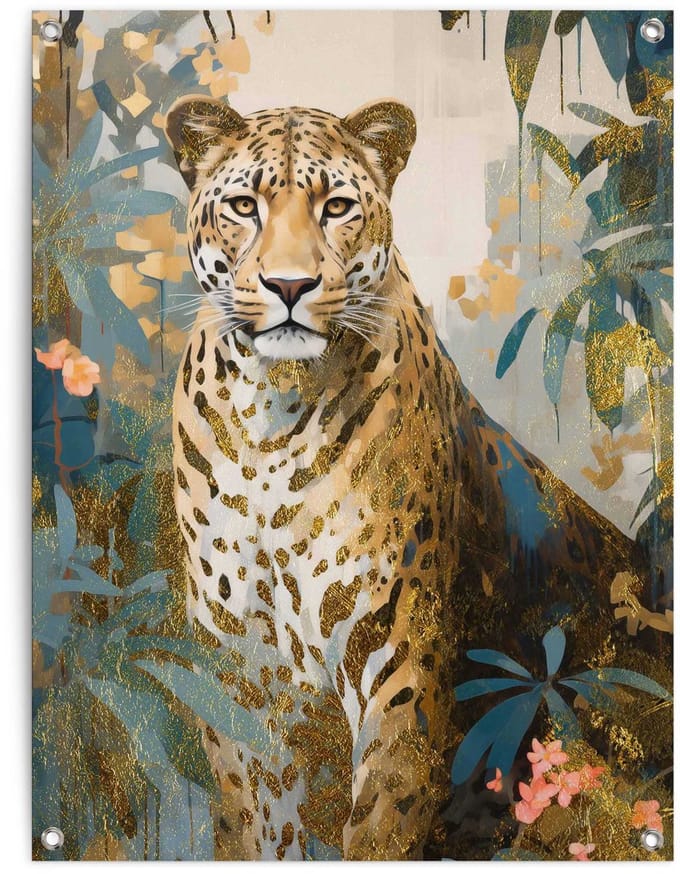 Tuinposter Wilde Elegantie - 80 x 60 - Canvas - REINDERS