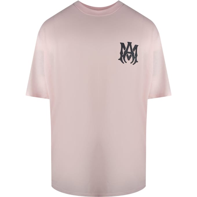 Amiri Puff Logo Roze T-shirt