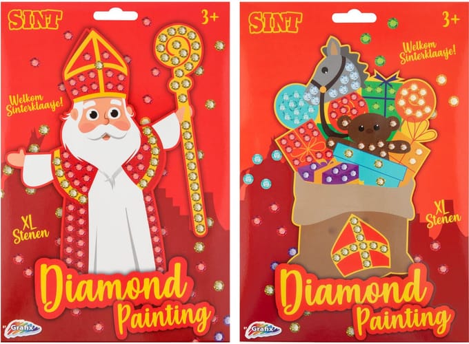 Grafix Sinterklaas Mosaic Diamond Painting - XL Stones