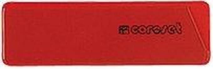 Coroset magnetische etikethouder, 100/VE, 97x30mm, rood