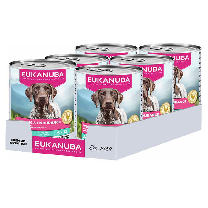 Voordeelpakket: 24x400g Eukanuba Special Care Adult Working & Endurance Hundefutter nass